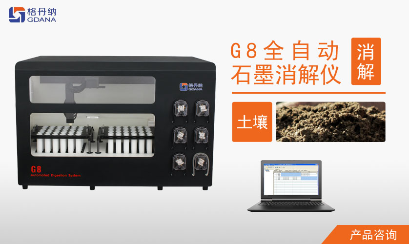 G8全自動石墨消解儀對土壤中Cd、Cr、Cu、Pb、Ni、Zn金屬的消解